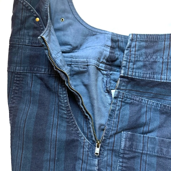 Anthropologie Pilcro Navy Blue Striped Corduroy Overalls size 25 - Picture 8 of 16